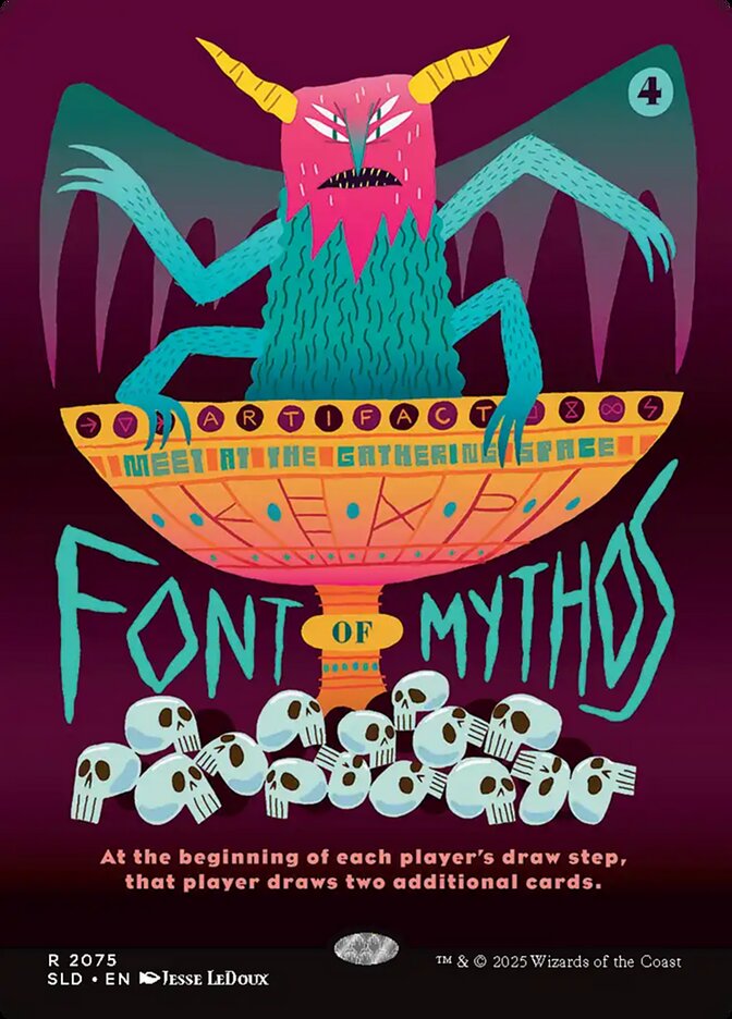Font of Mythos (2075) - Rainbow Foil