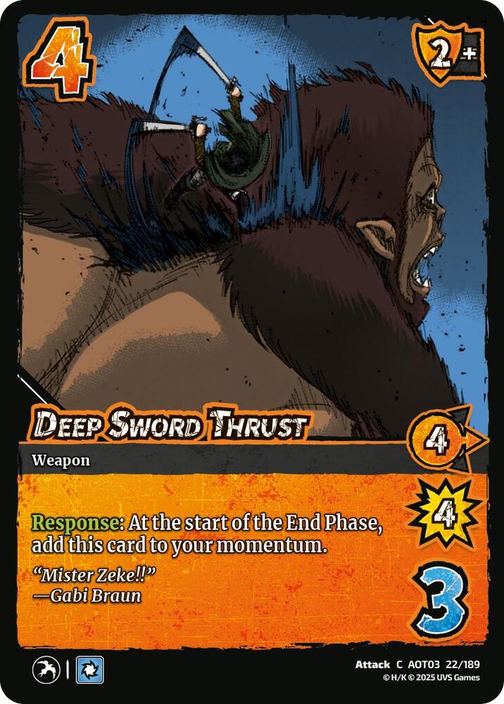 Deep Sword Thrust
