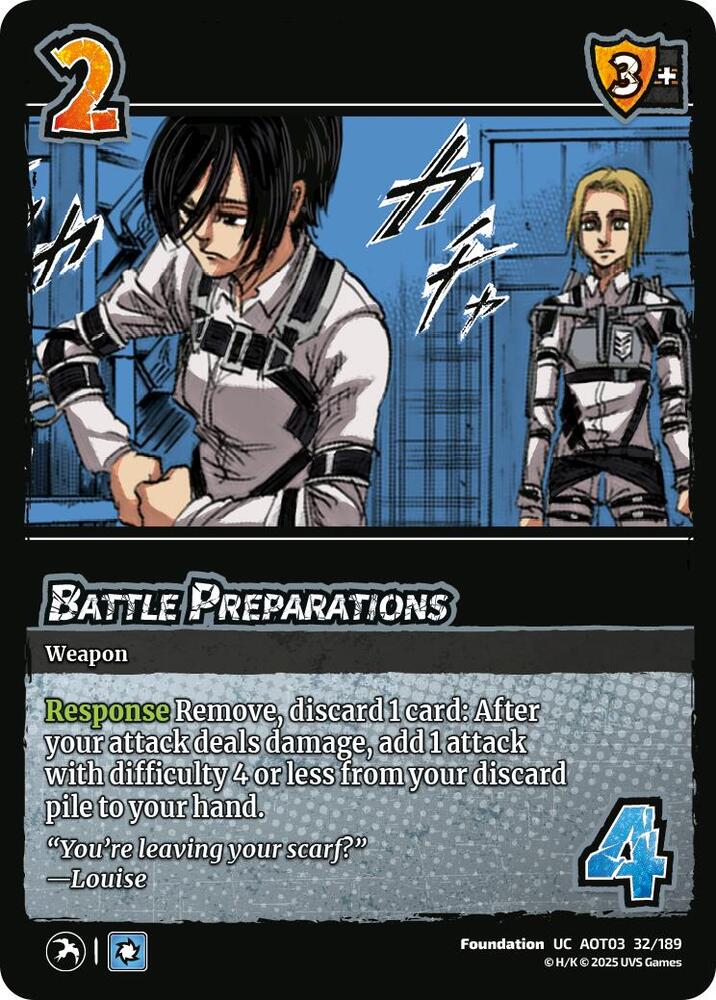 Battle Preparations