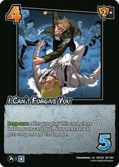 I Can't Forgive You