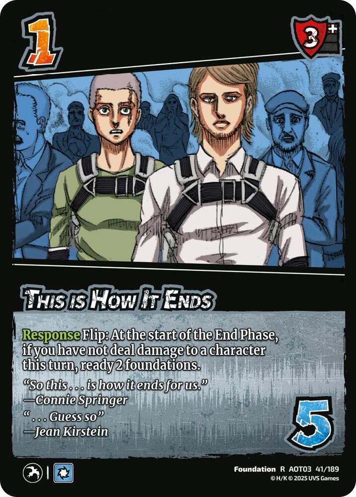 This Is How It Ends - Foil