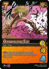 Overwhelming Size