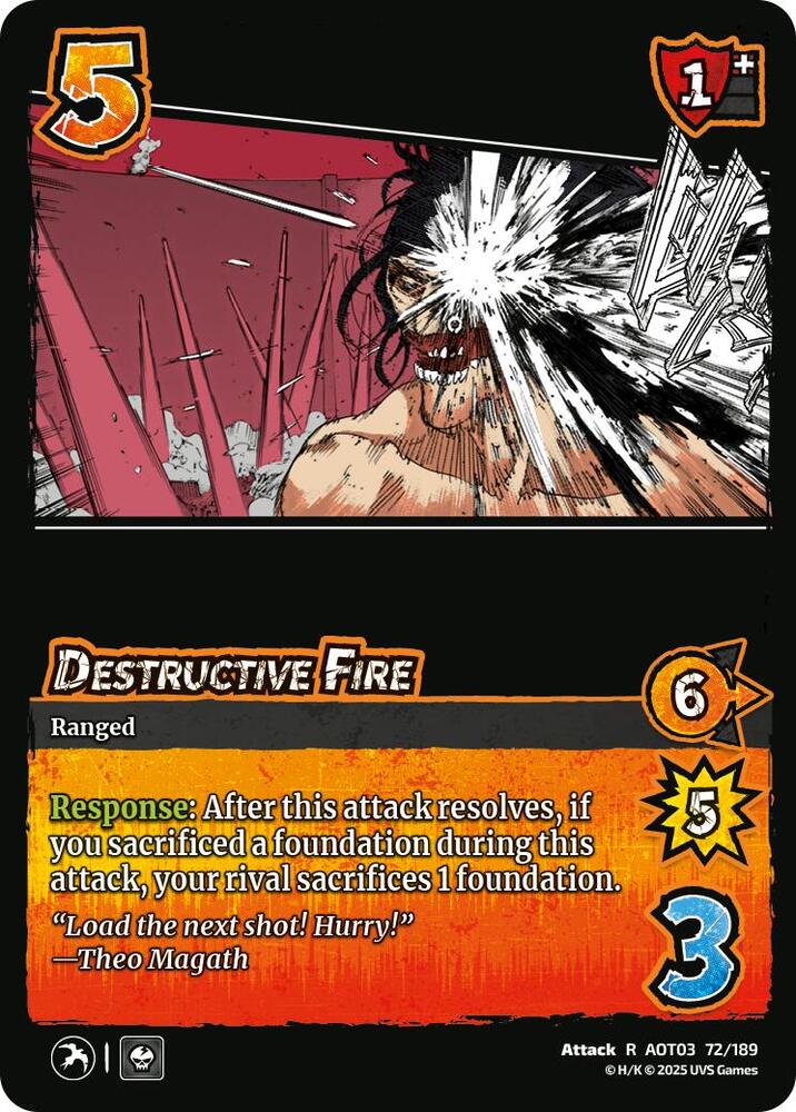 Destructive Fire - Foil