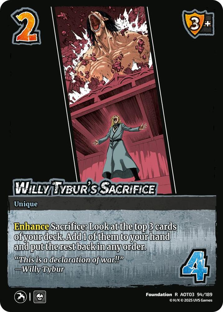 Willy Tyburs Sacrifice - Foil