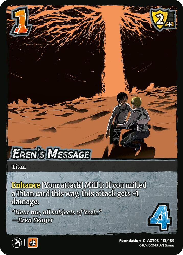 Erens Message