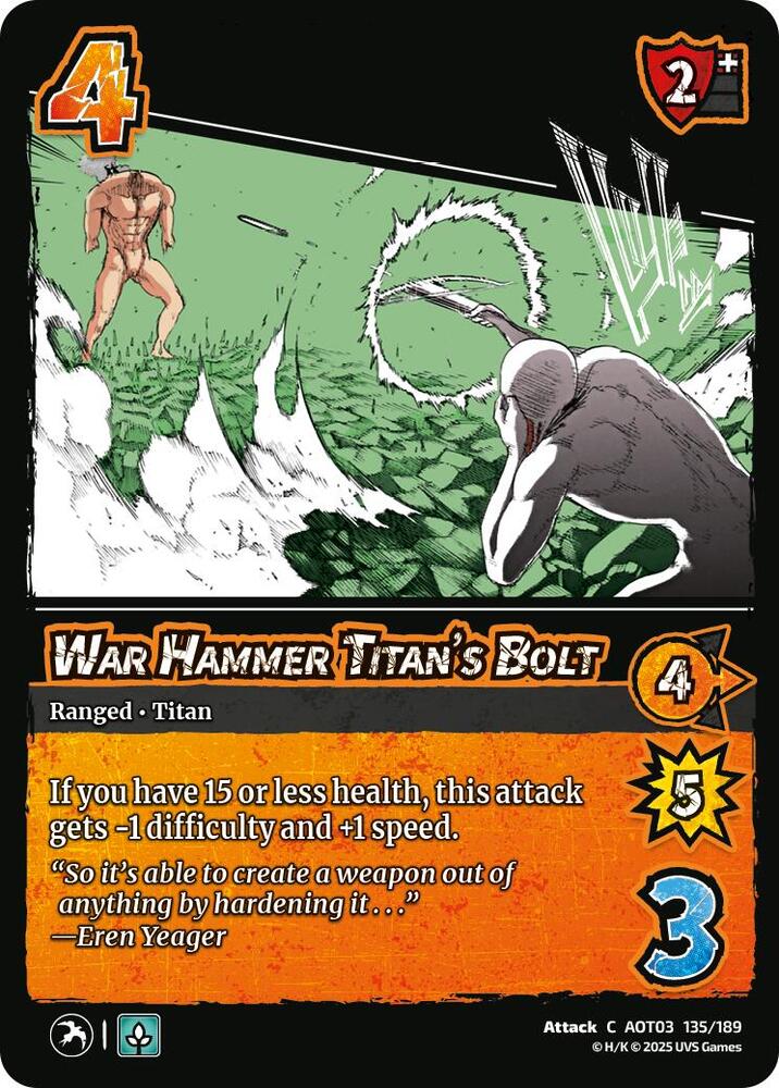War Hammer Titans Bolt