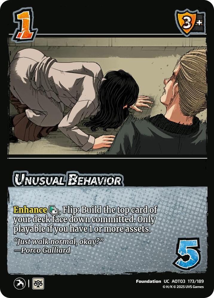 Unusual Behavior