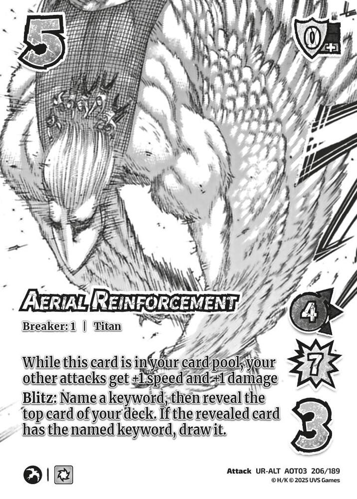 Aerial Reinforcement (Alternate Art) - Foil