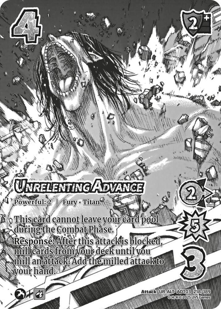 Unrelenting Advance (Alternate Art) - Foil
