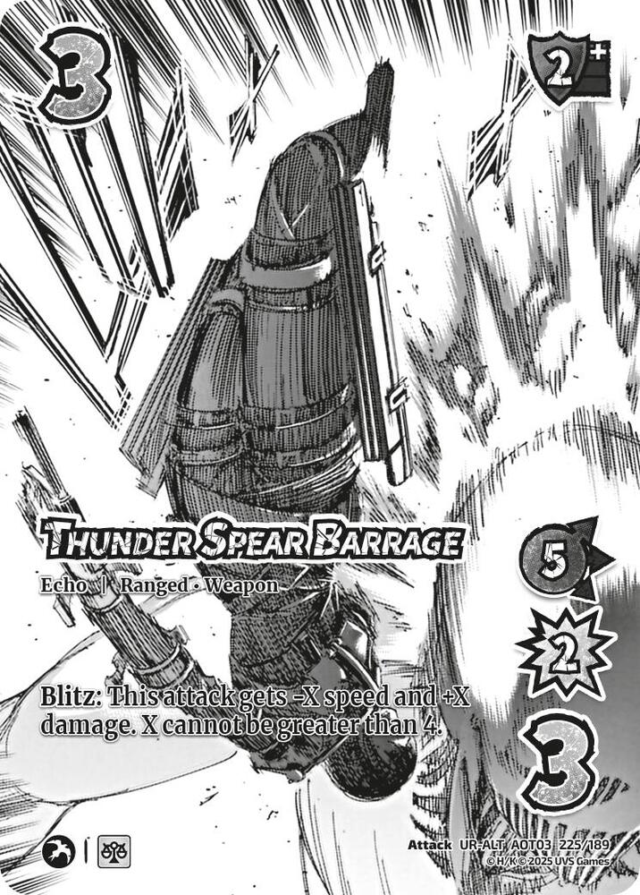 Thunder Spear Barrage (Alternate Art) - Foil