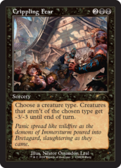 Crippling Fear - Foil - Retro Frame Commander Party Promo