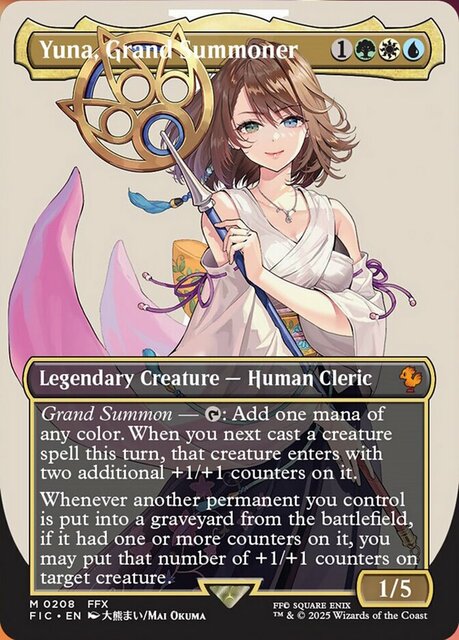 Yuna, Grand Summoner - Foil - Borderless