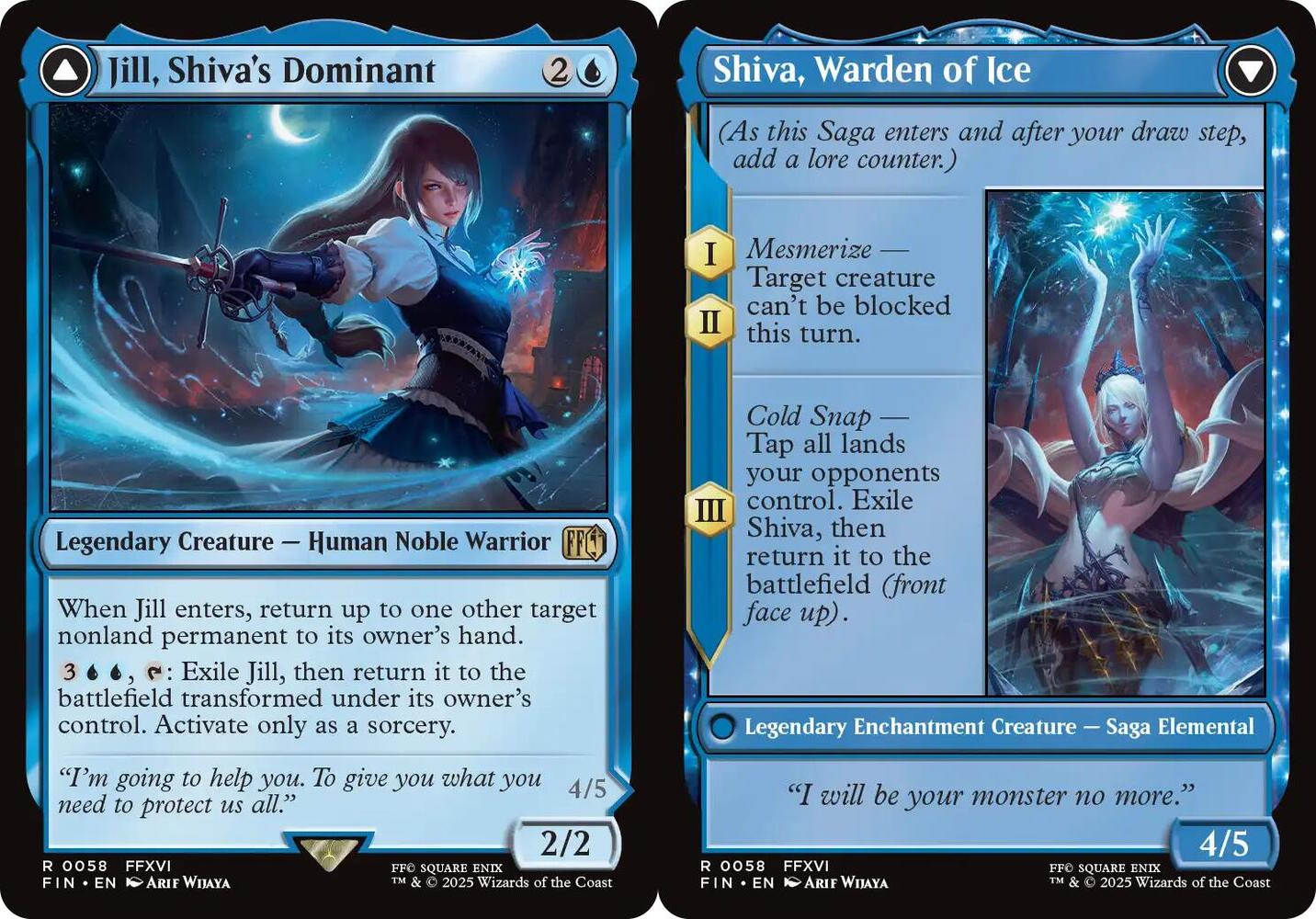 Jill, Shivas Dominant // Shiva, Warden of Ice