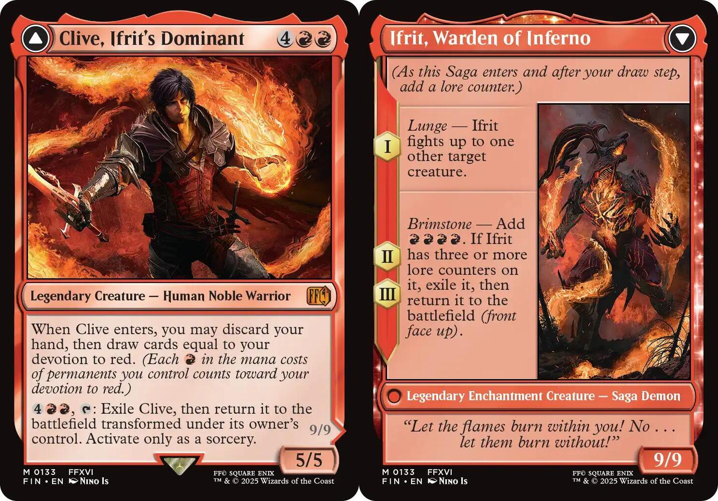 Clive, Ifrits Dominant // Ifrit, Warden of Inferno