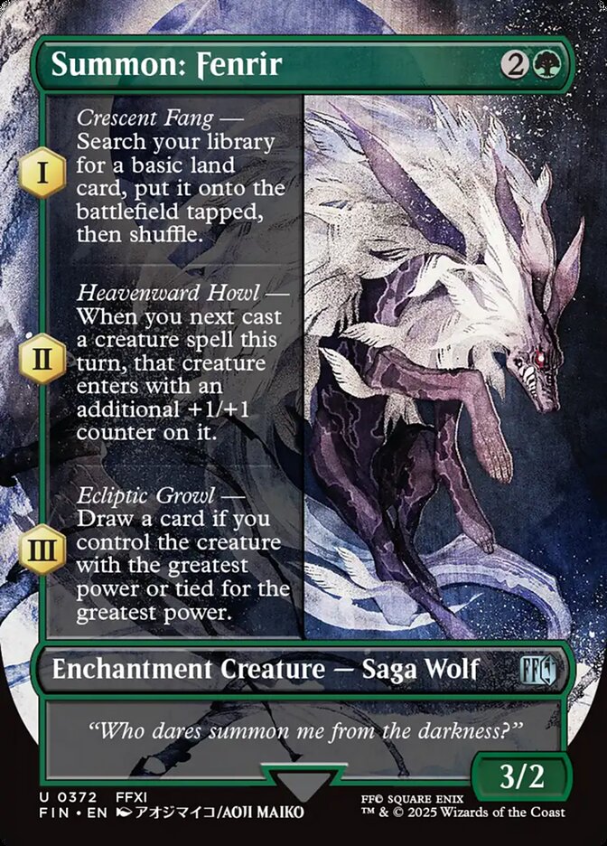 Summon: Fenrir - Foil - Borderless
