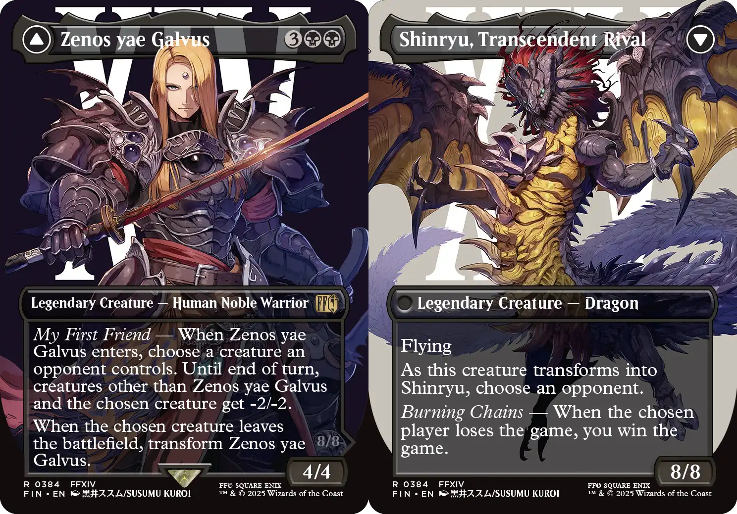 Zenos yae Galvus // Shinryu, Transcendent Rival - Borderless