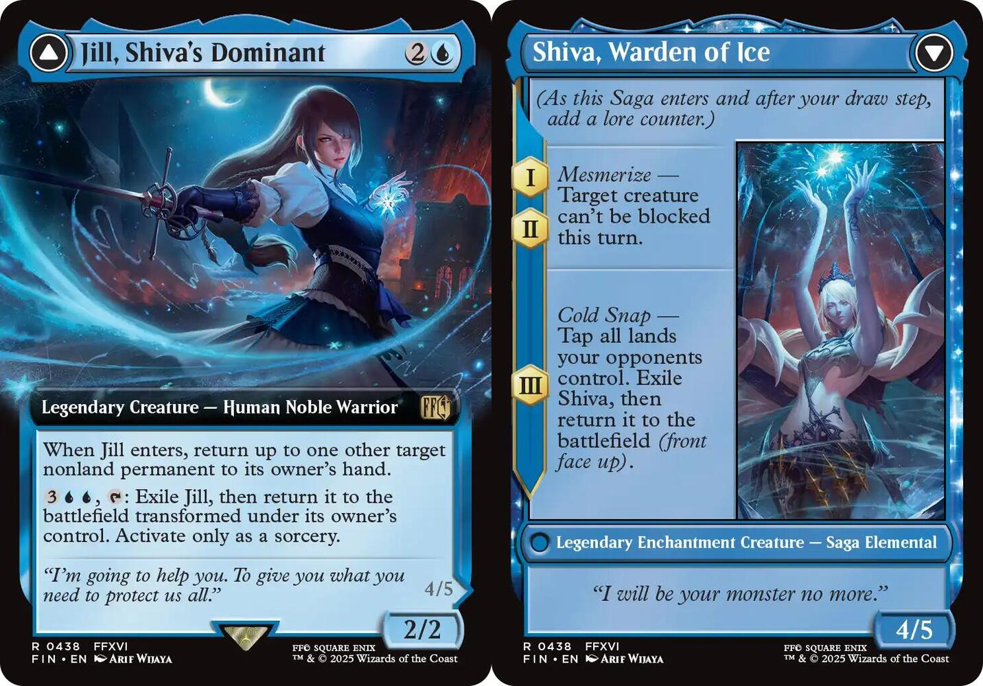 Jill, Shivas Dominant // Shiva, Warden of Ice - Extended Art