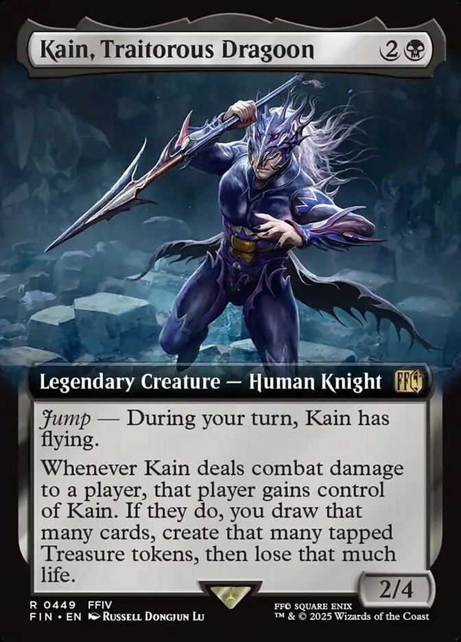 Kain, Traitorous Dragoon - Foil - Extended Art