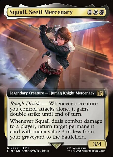 Squall, SeeD Mercenary - Foil - Extended Art