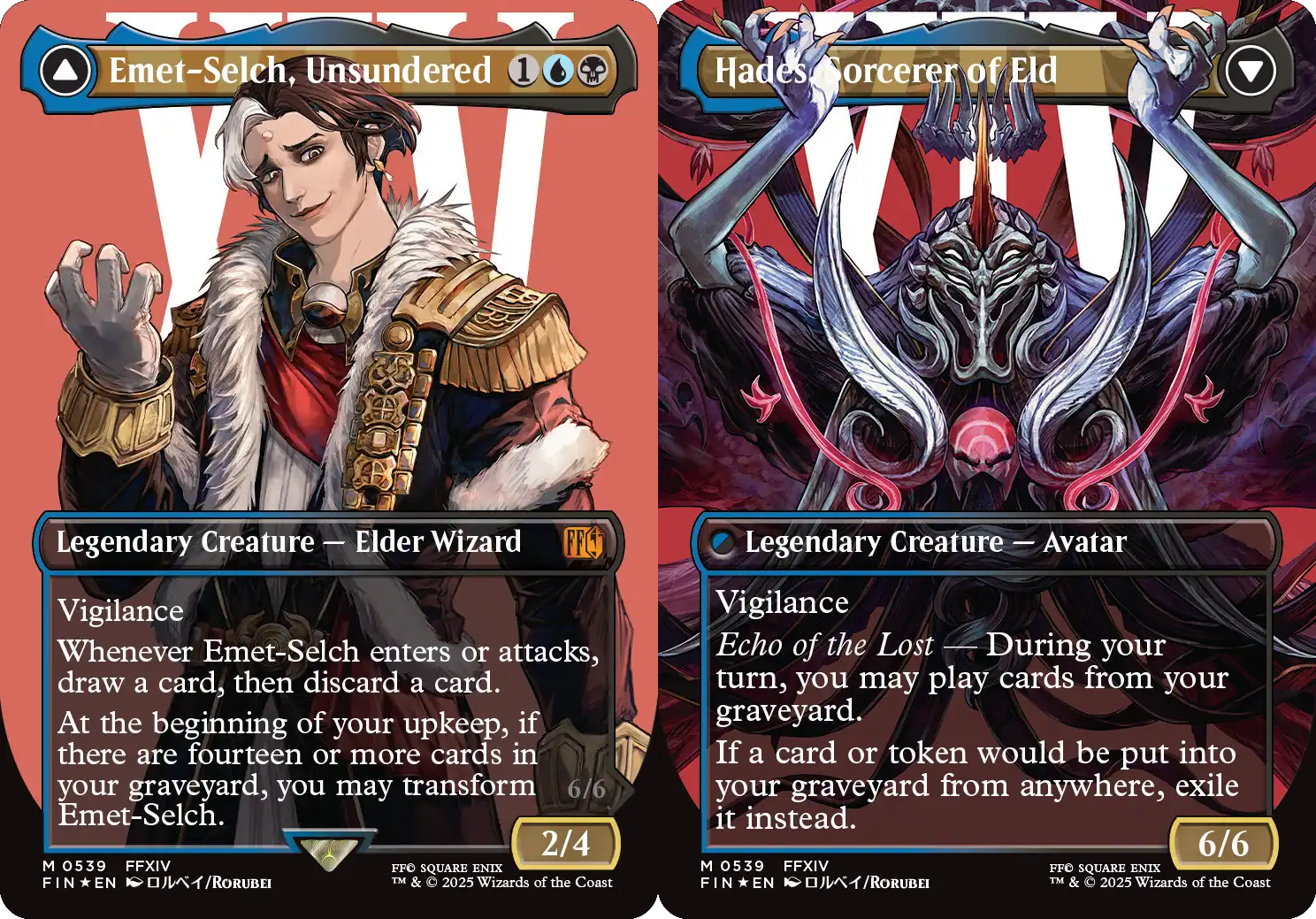 Emet-Selch, Unsundered // Hades, Sorcerer of Eld - Surge Foil - Borderless