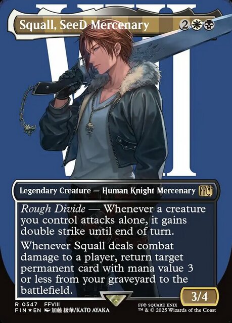 Squall, SeeD Mercenary - Surge Foil - Borderless