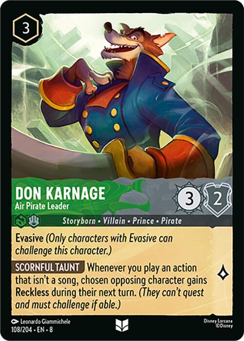 Don Karnage - Air Pirate Leader - 108/204 - Uncommon