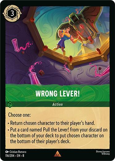 Wrong Lever! - 116/204 - Rare - Cold Foil