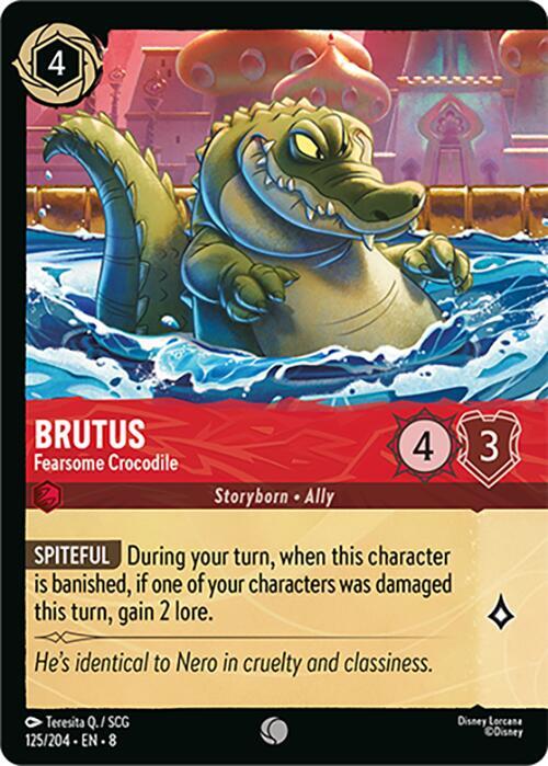 Brutus - Fearsome Crocodile - 125/204 - Common - Cold Foil