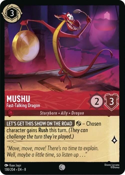 Mushu - Fast-Talking Dragon - 130/204 - Common - Cold Foil