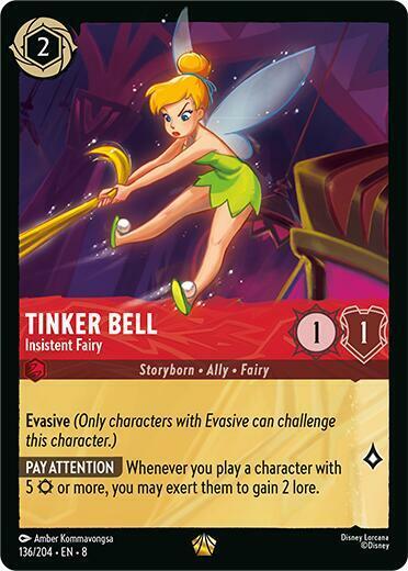 Tinker Bell - Insistent Fairy - 136/204 - Legendary