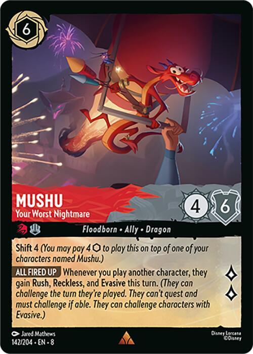 Mushu - Your Worst Nightmare - 142/204 - Rare