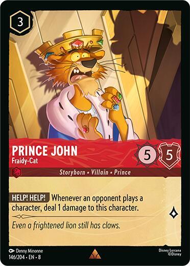 Prince John - Fraidy-Cat - 146/204 - Rare