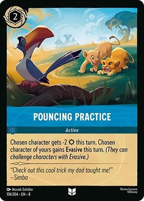 Pouncing Practice - 176/204 - Uncommon - Cold Foil