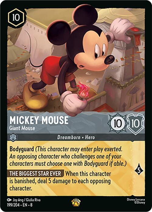 Mickey Mouse - Giant Mouse - 199/204 - Legendary