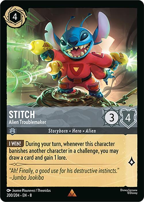 Stitch - Alien Troublemaker - 200/204 - Rare