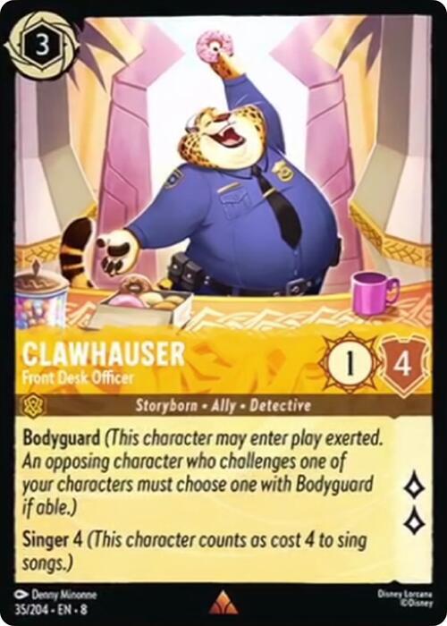 Clawhauser - Front Desk Officer - 35/204 - Rare