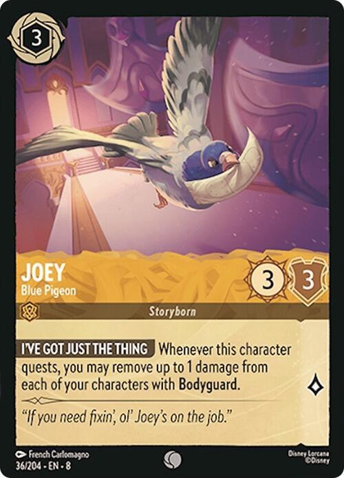 Joey - Blue Pigeon - 36/204 - Common