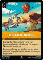 It Means No Worries - 42/204 - Rare - Cold Foil