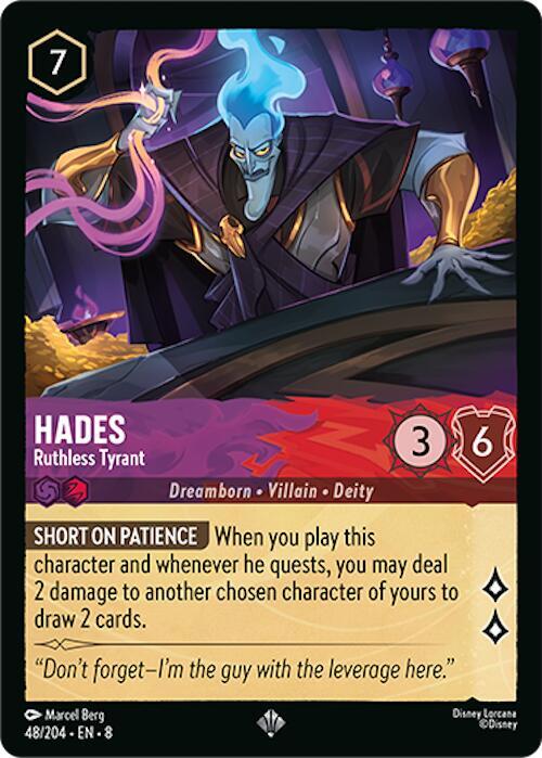 hades lorcana cards Hades - Infernal Schemer