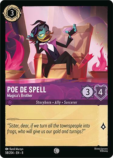 Poe De Spell - Magicas Brother - 58/204 - Common