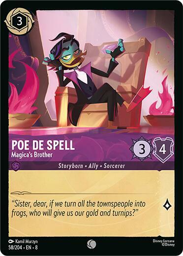 Poe De Spell - Magicas Brother - 58/204 - Common