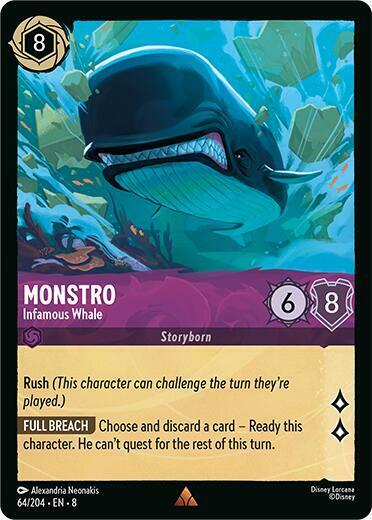 Monstro - Infamous Whale - 64/204 - Rare