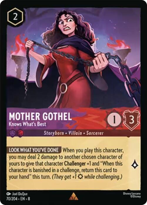 Mother Gothel - Knows Whats Best - 70/204 - Rare