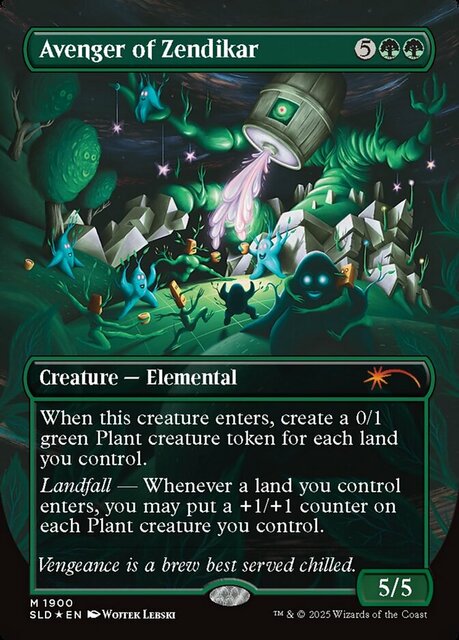 Avenger of Zendikar - Double Rainbow Foil