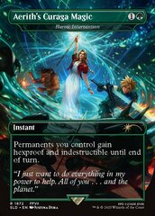 Aerith's Curaga Magic - Heroic Intervention - Rainbow Foil
