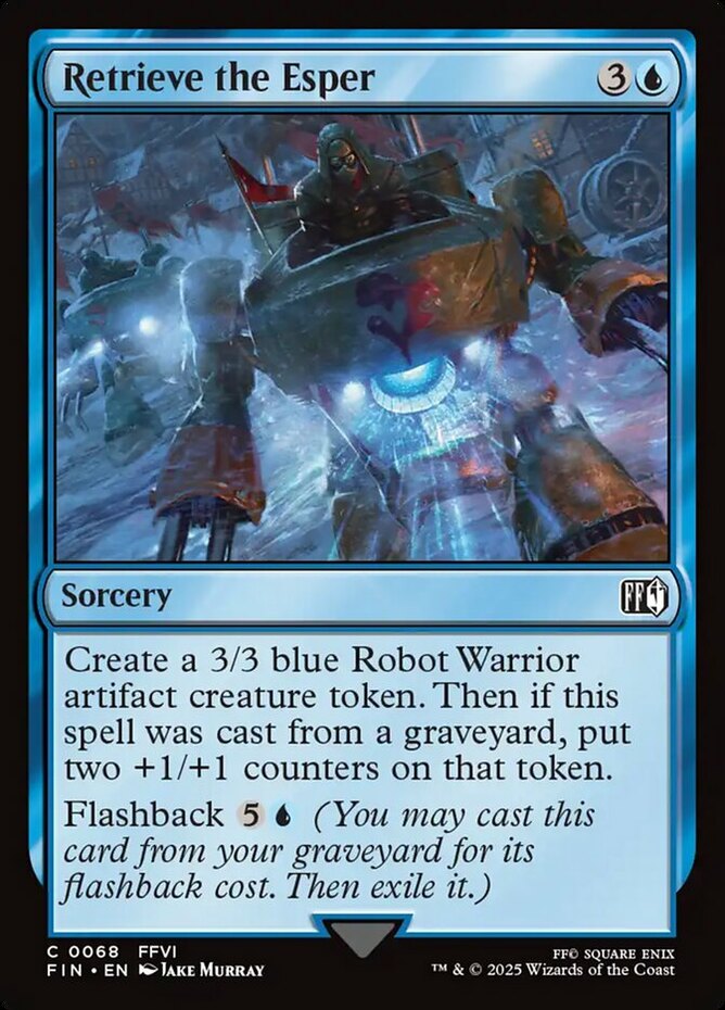 esper mtg final fantasy Summon: Esper Valigarmanda [198] [Borderless] [FINAL FANTASY: Commander]  [Foil] – Face to Face Games main image 1
