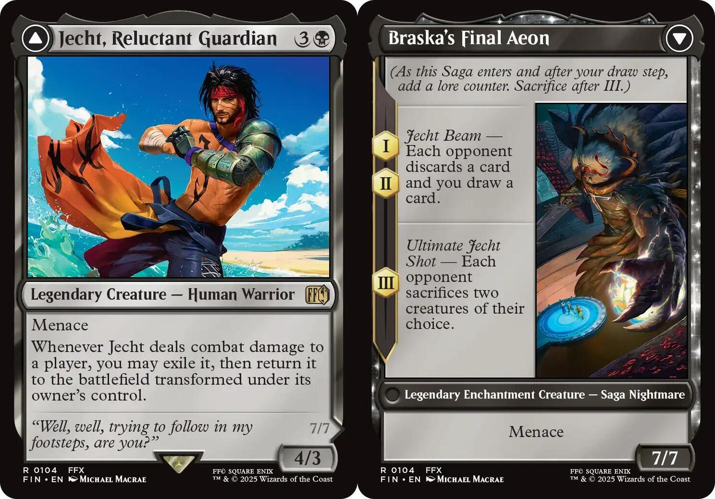 Jecht, Reluctant Guardian // Braskas Final Aeon - Foil