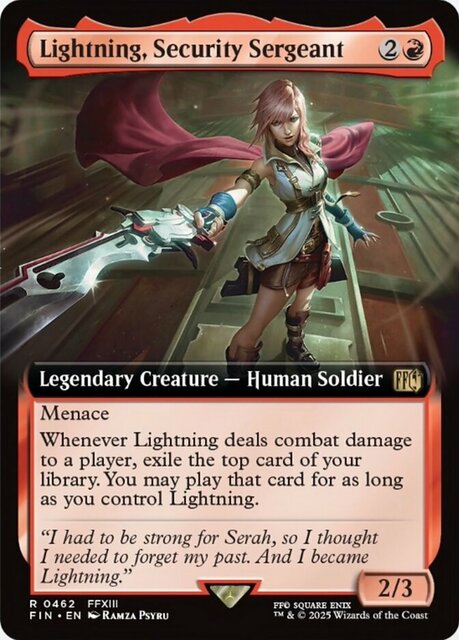Lightning, Security Sergeant - Extended Art
