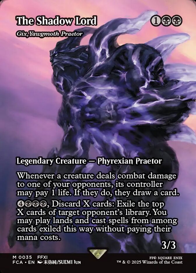 The Shadow Lord - Gix, Yawgmoth Praetor - Foil - Showcase