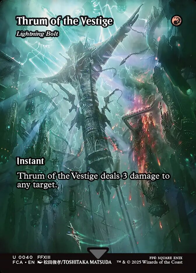 Thrum of the Vestige - Lightning Bolt - Foil - Showcase
